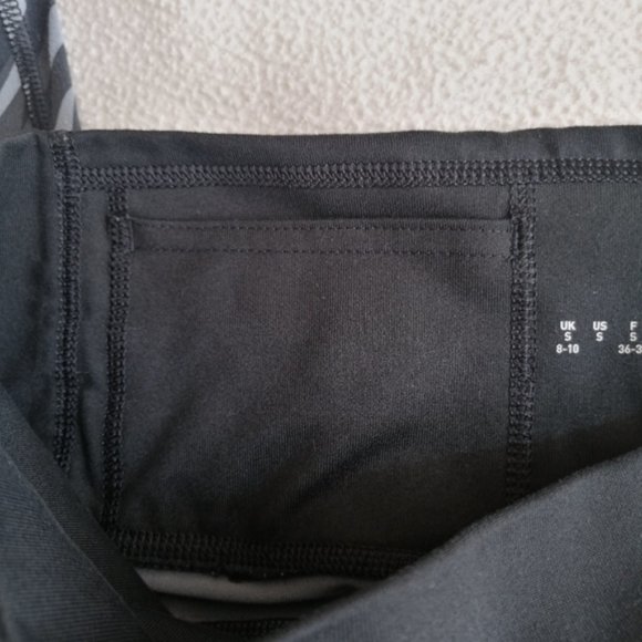 Adidas Gray & Black Printed High Rise Crop Capris Leggings - Picture 3 of 13